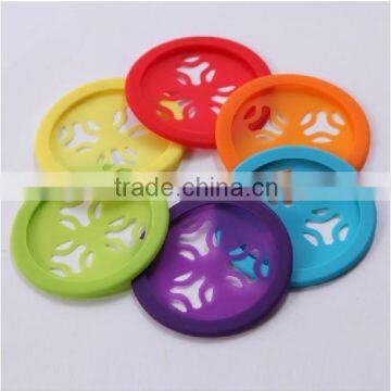 Promotional gift drinking blank silicone glass coaster for wine glass