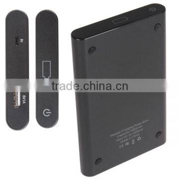 Portable Qi Certificated Wireless Charging Pad With 7000mAh External Battery For Mobilephones Tablets photo-3