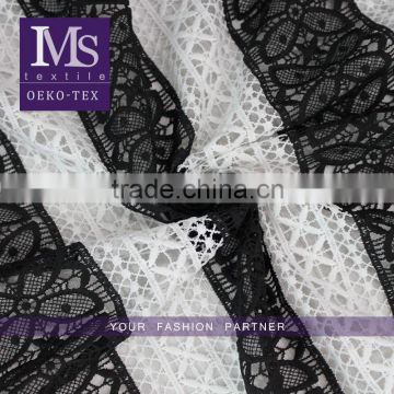 Newest import guipure lace latest poly lace embroidered lace fabric for sale