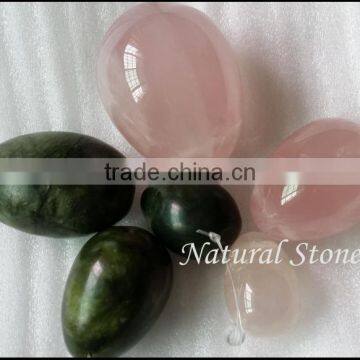 best quality,resonable price gemstone kegel eggs,green jade eggs ,vaginal exercise jade eggs, jade eggs set,natural gemstone