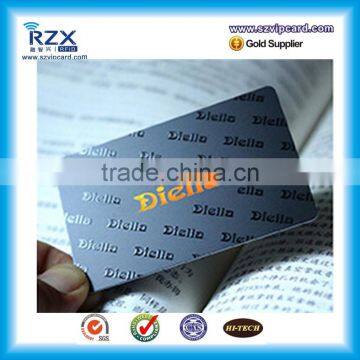 CR80 pvc material plastic VIP membership card with UV spot