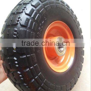 10"350-4 PU foam flat free wheel