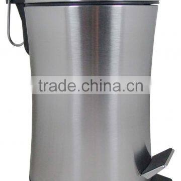 Fine brushed Stainless steel 3L Waste bin