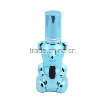 Mini Bear Shaped UV Gel Colored Empty Glass Spray Bottle With Aluminum Atomizer for Cosmetic Perfume Packaging photo-4