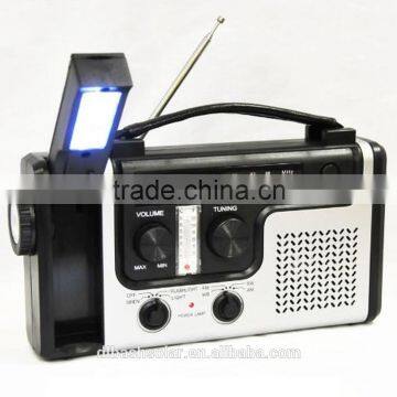 Portable AM/FM SW Weather Radio Solar/Dynamo Powered Flashlight photo-1