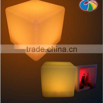PE Material LED Cube Seat for Decoration RGB LED Cube Chair photo-5