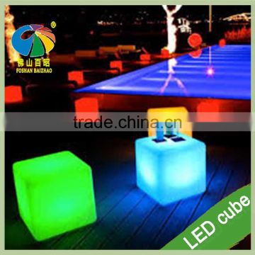 Outdoor Led Rgb Lighting Cube Chair Cube Table