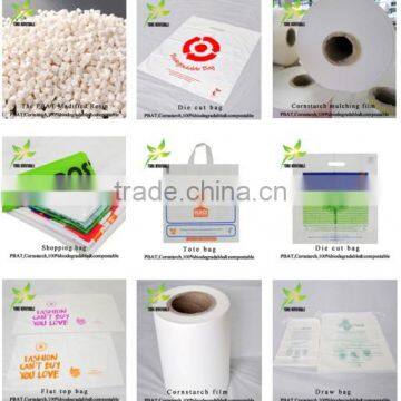 Factory Wholesale EN13432 Certified 100% Compostable Mater-Bi Corn Starch Modified Film Blowing Gradematerial photo-6