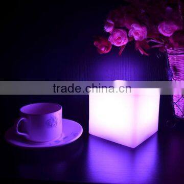 rechargeable plastic led portable iluminated table lamp for bar hotel bedroom