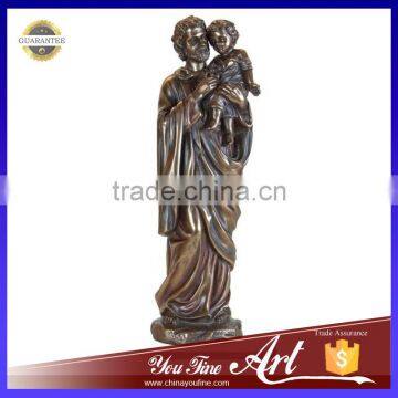 Bronze Saint Joseph Religious Statue photo-3