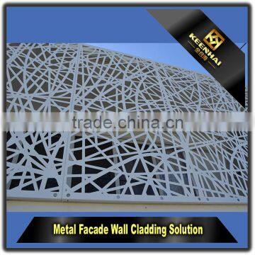 Decorative Curtain Wall Aluminum Perforated Metal Sheet Fence for Building