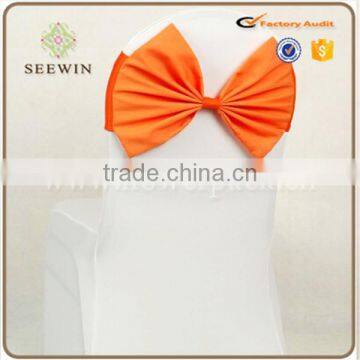 Cheap Chair Cover With Bowknot and Chiavari Ruffle Chair Sash for Wedding/Banquet/Party photo-5