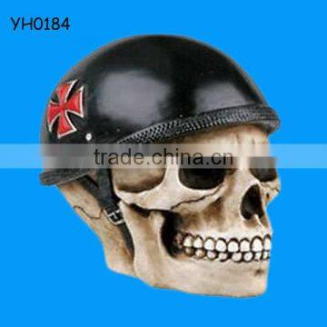 Personalized New Helmet Small Biker Punk Resin Skull Head