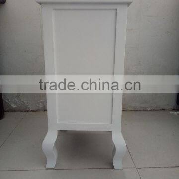 White Three Drawers Wooden Cabinet for Living Room Furnitures photo-4