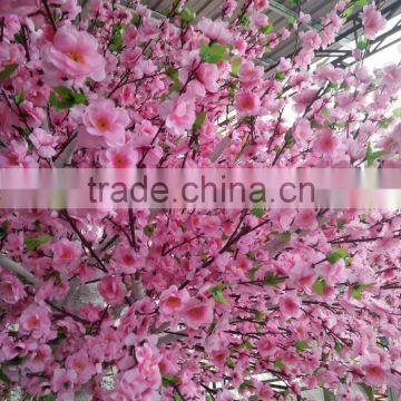 High Quality Fiberglass Trunk Flowery Peach Blossom Tree photo-2