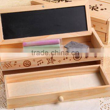 Multi-functional wooden pen holder