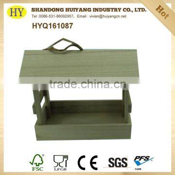 Unfinished FSC Wholesale Wooden Bird Feeder photo-2