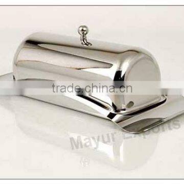 Metal butter dish