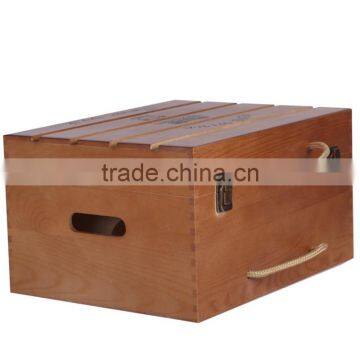 Antique Six Bottle Wine Wood Box Dimensions photo-2