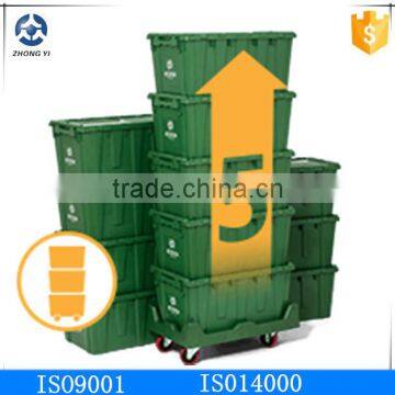 stackable plastic transparent crate