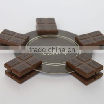 Wholesale sell plastic chocolate in the shape paper clips