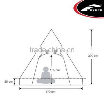 Camping Family Caravan Large Glamping House Tipi Luxury Bell Tent photo-5