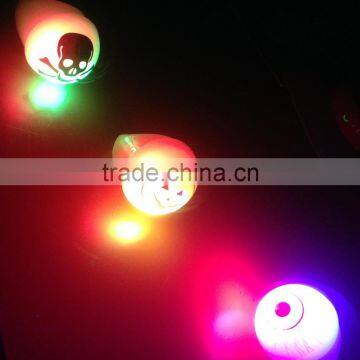 Halloween customized novelty flashing soft led light plastic ring