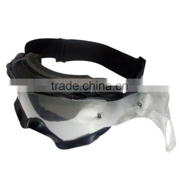 Clear, helpful, comfortable and removable motorcycle glasses