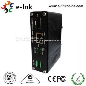 Hardened 10/100/1000Base-T to 1000Base-X SFP Ethernet Media Converter With PoE+ photo-2