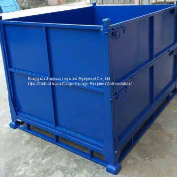 Warehouse Storage Steel Pallet Box Metal With Customized Color