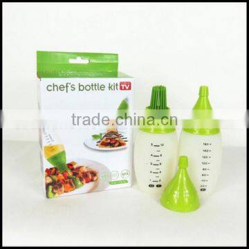 Eco-friendly Food Grade Silicone Oil Brush Manufacturer,OEM Silicone BBQ Brush With Bottle,silicone Oil BBQ Brush photo-3