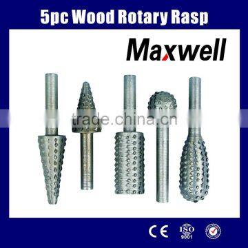 5pc Wood Rotary Rasp