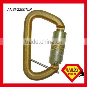 ANSI-2448TL Galvanized Steel Classic D Type Twist Lock ANSI Carabiner photo-6