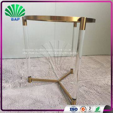 New Fashion Acrylic Coffee Table Small Round Table Home Furniture Metal Table photo-2