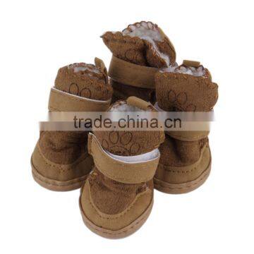 2 Colors 2015 New Fashion Pet Dog Pet Shoes Snow Boots Child Teddy Cotton Fla Small Dog Shoes Snow Boots photo-6