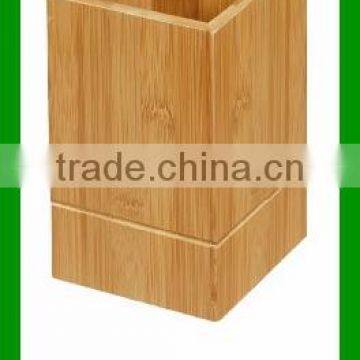 Wholesale Simple Square Bamboo Kitchen Utensil / Tool Holder