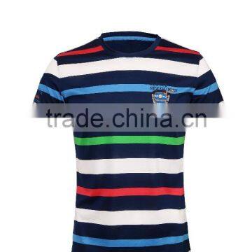 Men 's fine striped t shirt fabric