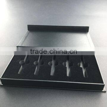 Black Mysterious Perfume Gift Magnet Rigid Paperboard Handmade Box photo-3