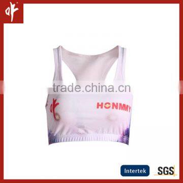 customized Sublimation cheerleading training set ,tight fit athletic crop top and shorts