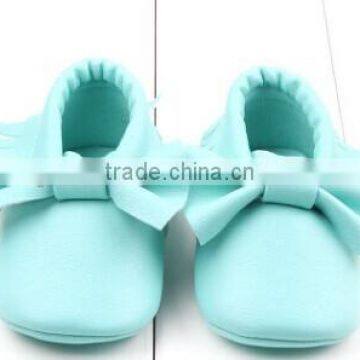 Wholesale new fashion soft leather shoes for baby girls