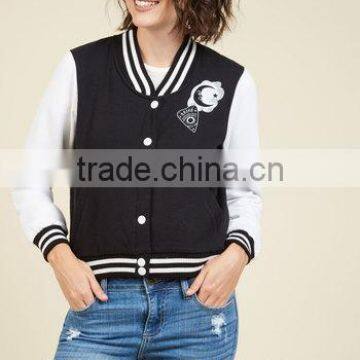 High Quality Printed Embroidery Custom Baseball Jackets photo-3