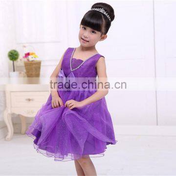 MGOO Brand Design Girl White Party Dress Kids Princess Elegant Bow Dress Organza Autumn Girl Dress S604 photo-3