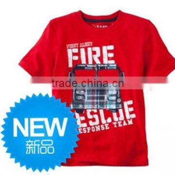 fashion boys red color summer short sleeve t-shirts kids tops children's jumping beans t-shirts