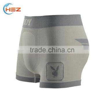 Hsz-SMB0011 Custom Your Own Brand Seamless Sexy Men Underwear High Quality Thermal Underwear Polyester Boxer Briefs Wholesale