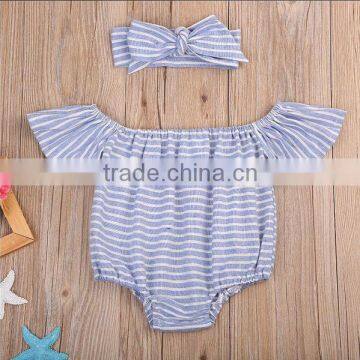 Summer Soft Infant Clothing Baby Girl Cotton Romper Toddler Floral Patterns Vintage Boutique Bodysuit photo-3
