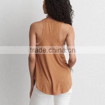 Wholesale Custom Tops Ladies Tank Tops Women Simple Singlet