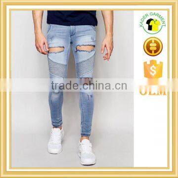 2016 Trendy Skinny Jeans Distressed DenimJeans Soft quality Jeans