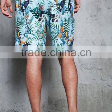 Summer Dry Fit Shorts Men Sublimation Floral Printing Beach Shorts photo-3