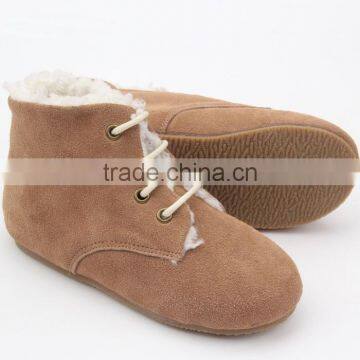 2016 Wholesale Lasted Design Popular Rubber Sole Baby Boots photo-3