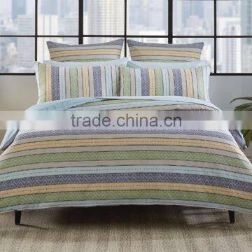 Contemporary Mix of Stripes, Geometric Details and Vibrant Colour Quilt Cover photo-3